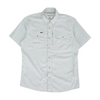 Gray Plaid Short Sleeve Button Down