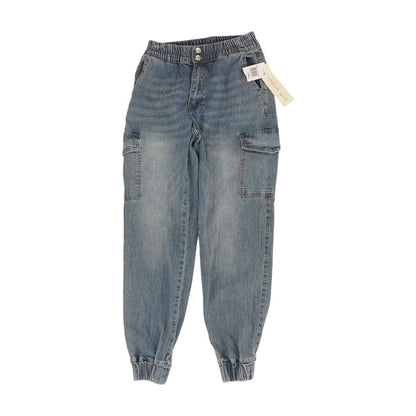 Blue Solid Jeans
