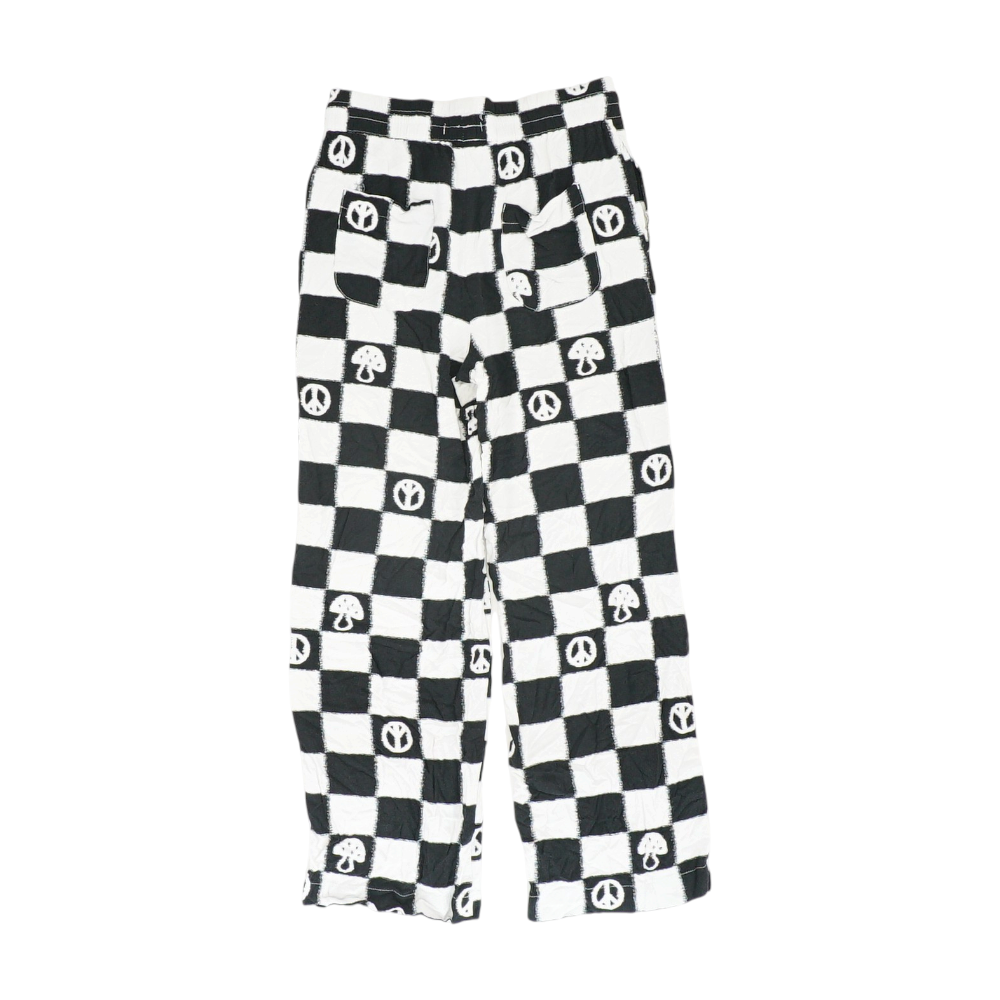 Blue Petite Check Regular Pants