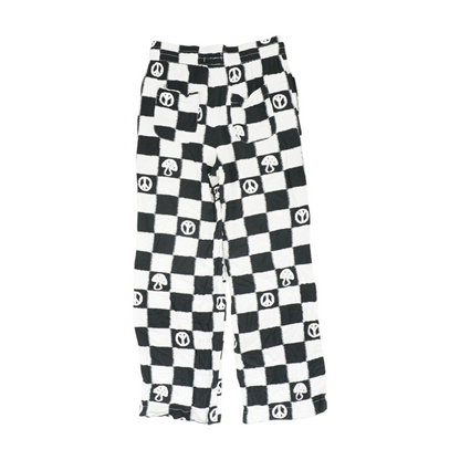 Blue Petite Check Regular Pants