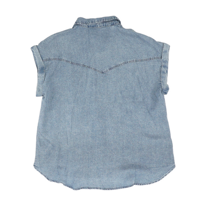 Blue Plus Button Down