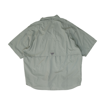 Gray Solid Outdoor Button Down