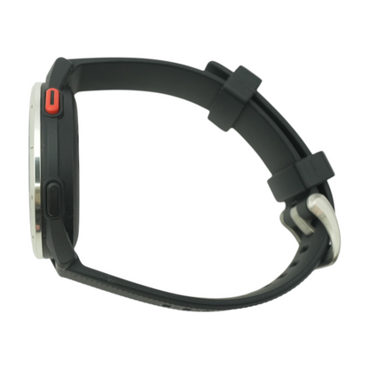43mm Approach S44 Silver Smartwatch Black Band M/L