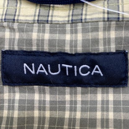 Vintage Navy Plaid Long Sleeve Button Down