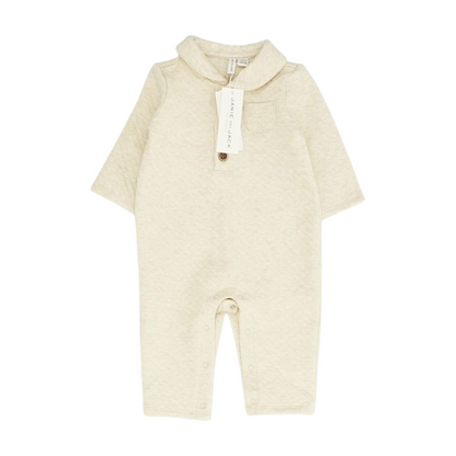 Cream Long Sleeve One-Piece