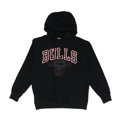 Black Chicago Bulls Solid Hoodie Pullover