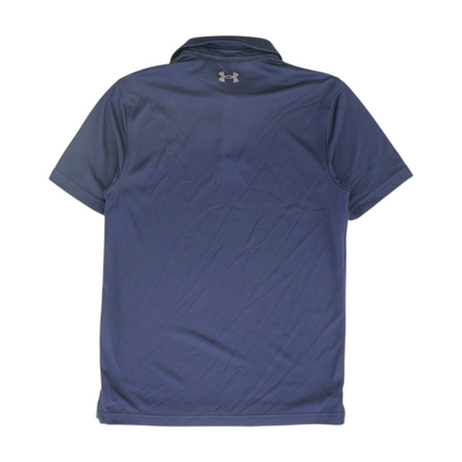 Navy Solid Short Sleeve Polo