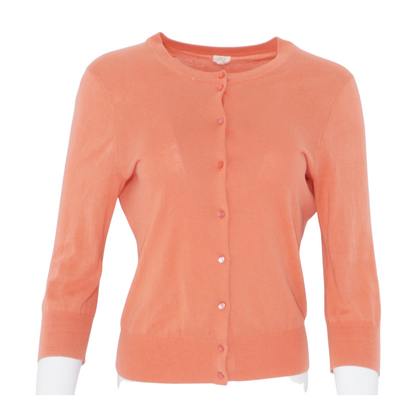 Orange Cardigan Sweater