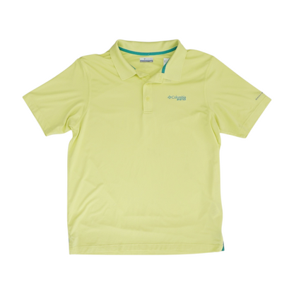 Green Solid Short Sleeve Polo