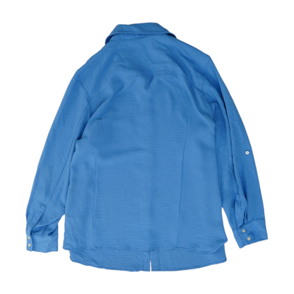 Blue Plus Button Down