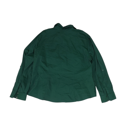 Green Button Down