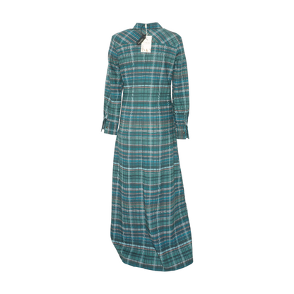 Green Plaid Maxi Dress