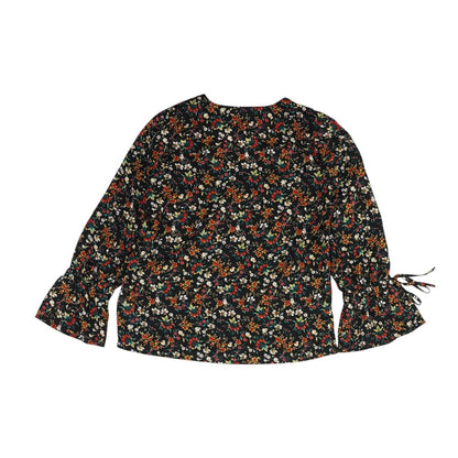 Black Floral Blouse