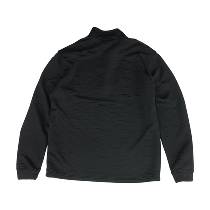 Black Solid 1/4 Zip Pullover