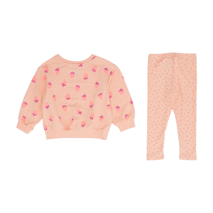 Pink Print Long Sleeve Set