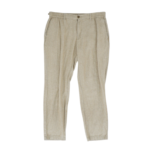 Beige Regular Pants