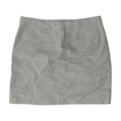 White Striped Mini Skirt
