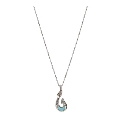 Sterling Silver Larimar Pendant Necklace