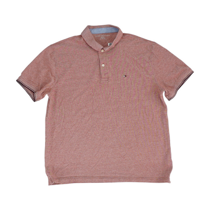 Red Solid Short Sleeve Polo