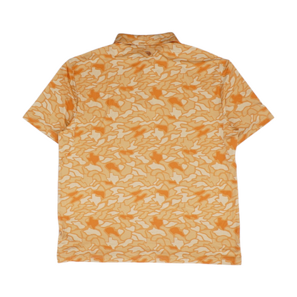 Orange Camo Short Sleeve Polo