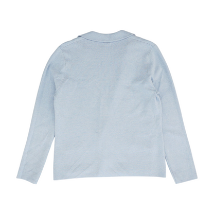 Blue Solid Blazer