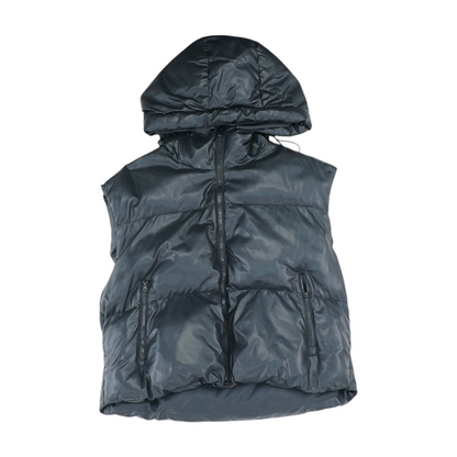 Black Solid Active Vest