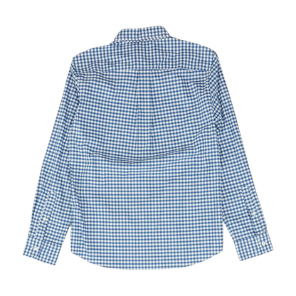 Blue Check Long Sleeve Button Down