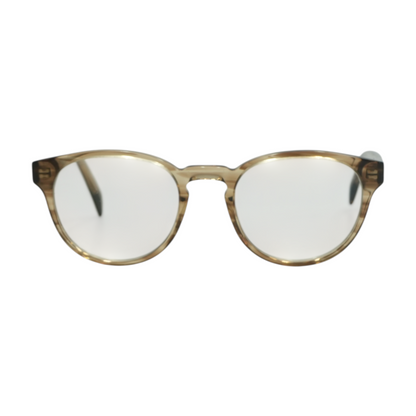 Brown Percey M Round Prescription Eyewear