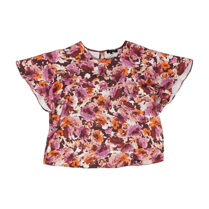 Purple Misc. Short Sleeve Blouse