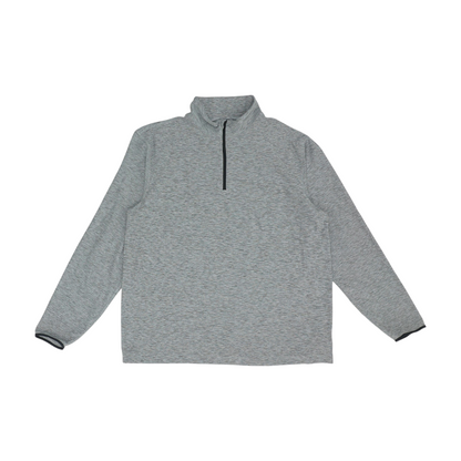 Gray Abstract 1/4 Zip Pullover