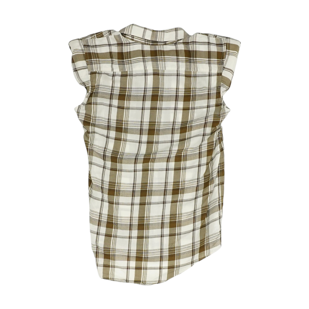 Brown Plaid Blouse