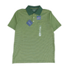 Green Striped Short Sleeve Polo