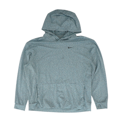 Blue Solid Hoodie Pullover