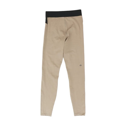 Brown Solid Leggings