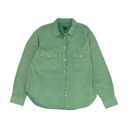 Green Button Down