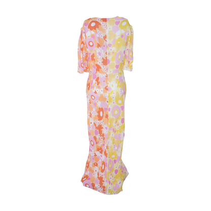Yellow Floral Maxi Dress