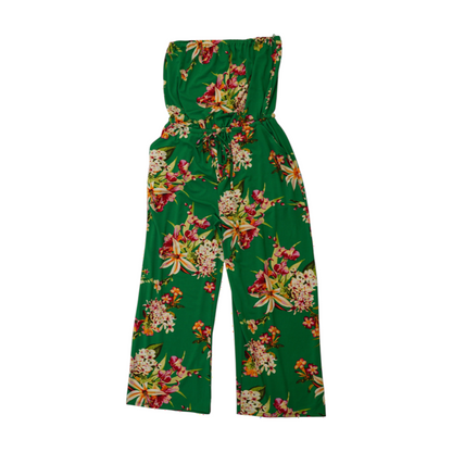 Green Floral Jumpsuit