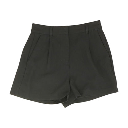 Black Solid Shorts