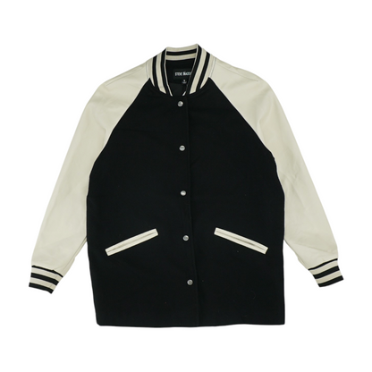 Black Color Block Jacket
