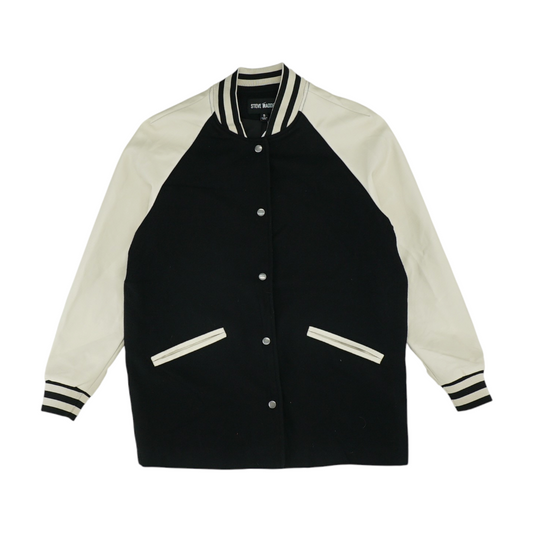 Black Color Block Jacket