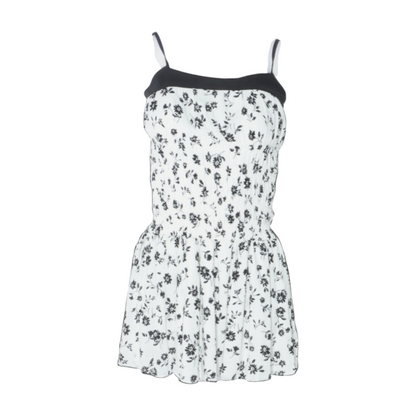 White Floral Mini Dress