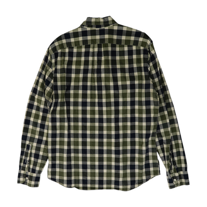 Green Check Long Sleeve Button Down