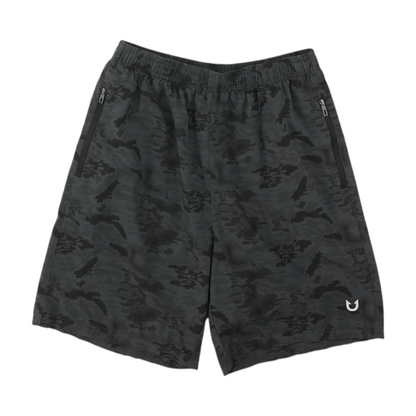 Gray Camo Active Shorts