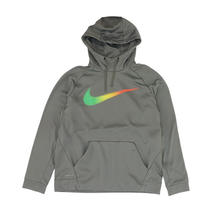 Gray Solid Hoodie Pullover