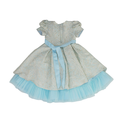 Blue Print Formal Dress