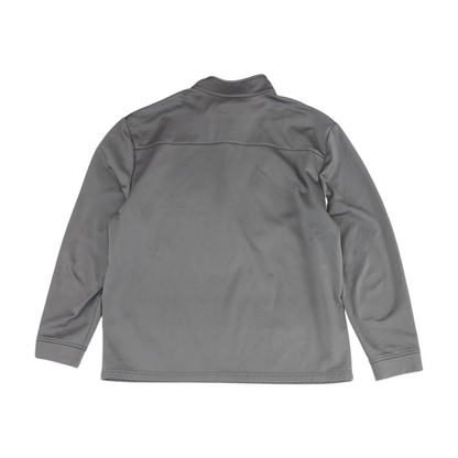 Gray Solid 1/4 Zip Pullover