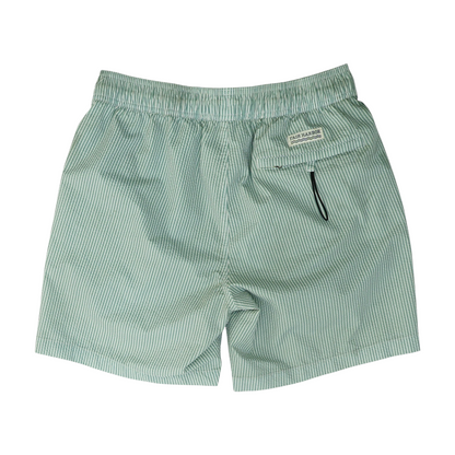 Green Striped Swim Bottom