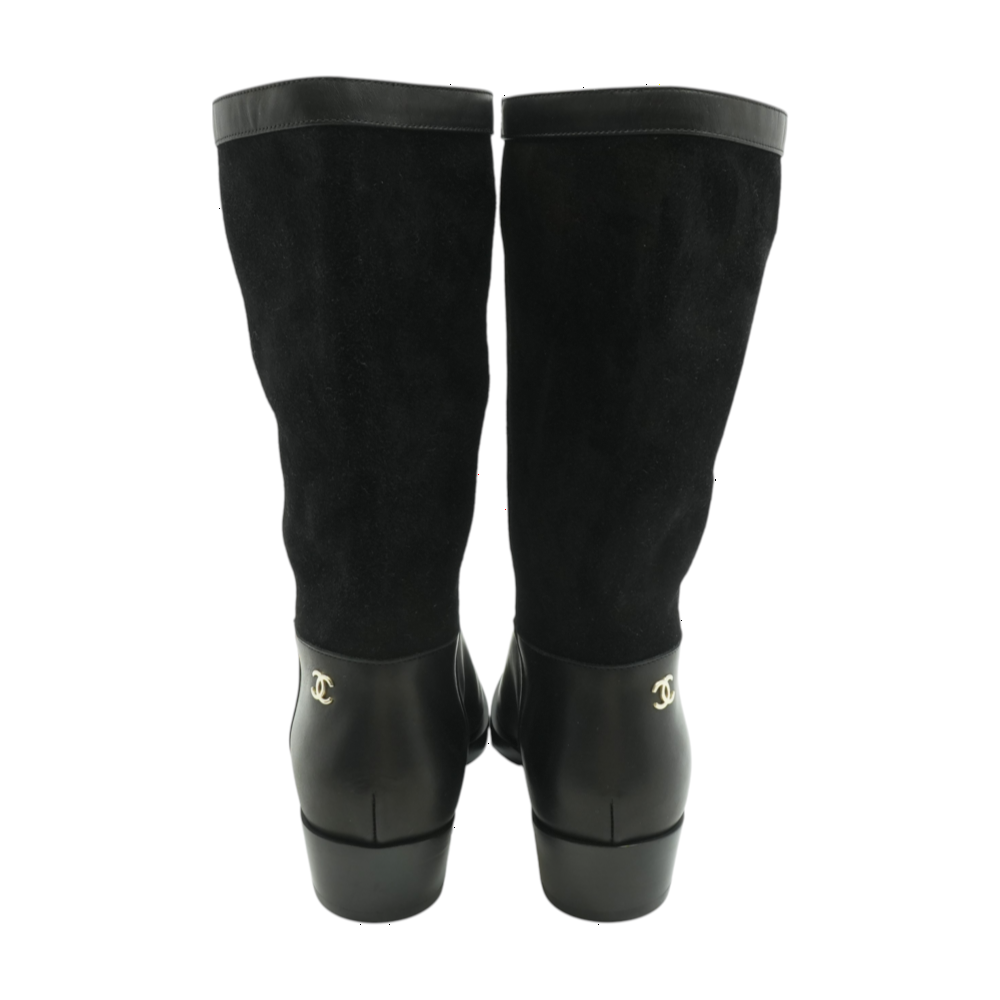 Interlocking CC Logo Moto Boots in Black