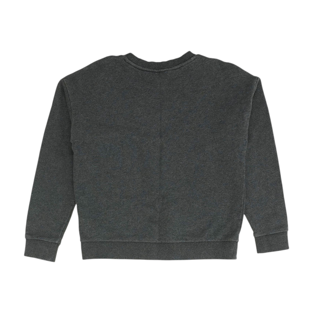 Gray Solid Sweatshirt Pullover