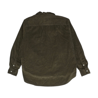 Olive Flannel Button Down
